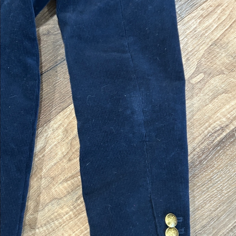 J.Crew Campbell corduroy blazer Navy one button lined classic size 0 - Picture 14 of 15